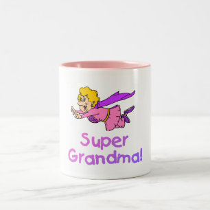 Caneca De Café Em Dois Tons Avó super (vôo)