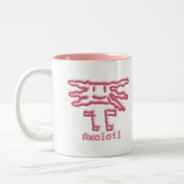 Caneca De Café Em Dois Tons Axolotl by Álvaro