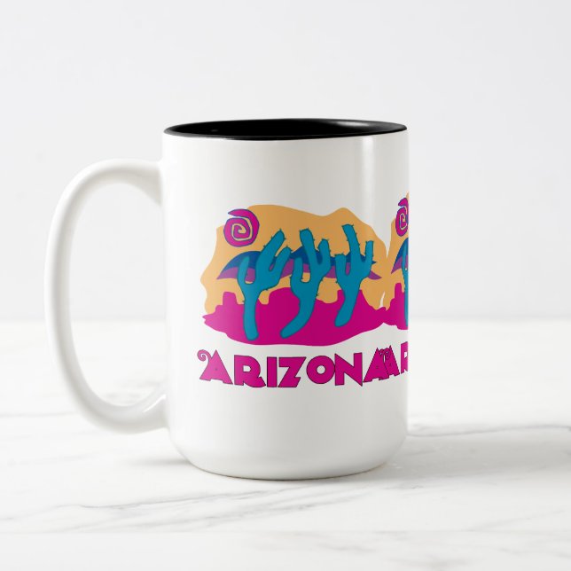 Caneca De Café Em Dois Tons AZ Deserto (Esquerda)