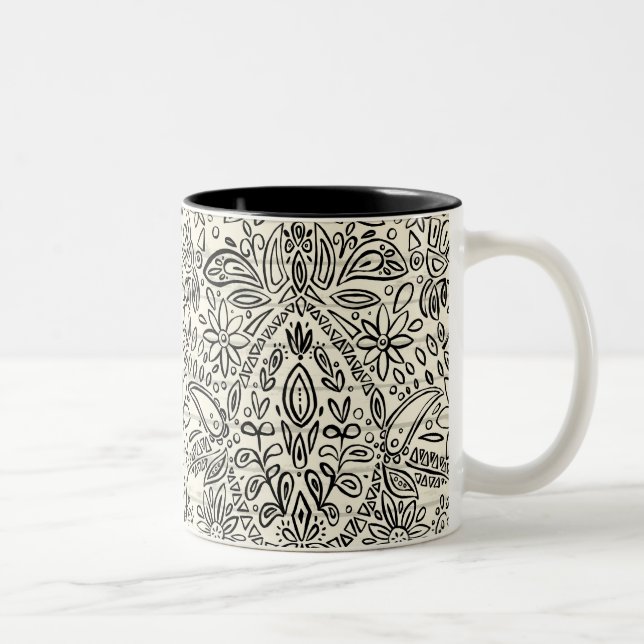 Caneca De Café Em Dois Tons aziza mono (Direita)