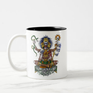 Caneca De Café Em Dois Tons Aztec Warrior Shaman