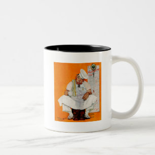 Caneca De Café Em Dois Tons Azuis do dia da acção de graças
