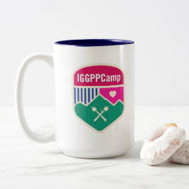 Caneca De Café Em Dois Tons Azul-caneca do Orgulho Tropa IGGPPCamp 2022