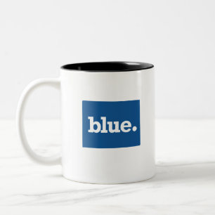 CANECA DE CAFÉ EM DOIS TONS AZUL COLORADO ESTADO
