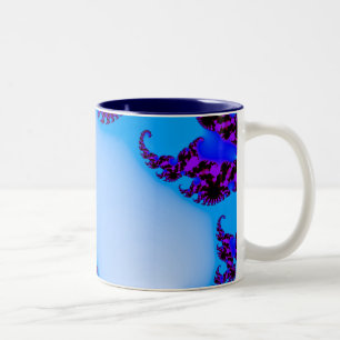 Caneca De Café Em Dois Tons Azul frágil