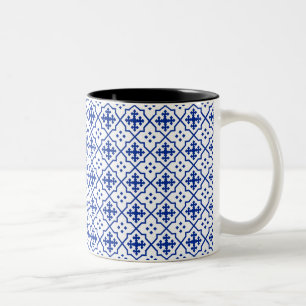 Caneca De Café Em Dois Tons Azul marroquino