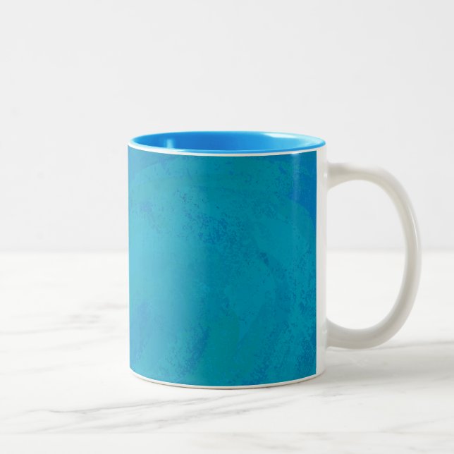 Caneca De Café Em Dois Tons Azul Oceano (Direita)