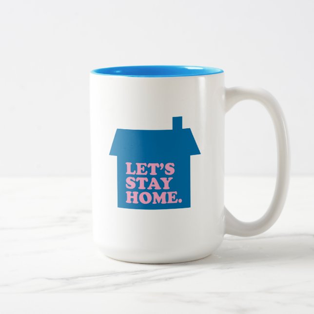 Caneca De Café Em Dois Tons Azul para Vamos (Direita)
