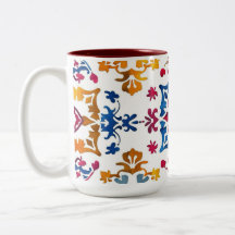 Azulejo de Estrela Colorida Mexicano