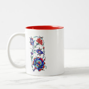 Caneca De Café Em Dois Tons Azulejo turco