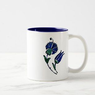 Caneca De Café Em Dois Tons Azulejo turco