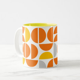 Caneca De Café Em Dois Tons Azulejos Sunny de meio século