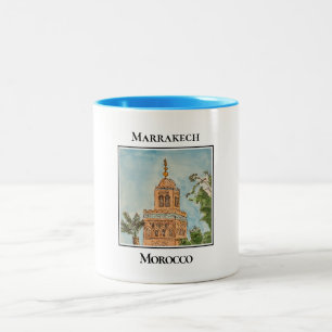 Caneca De Café Em Dois Tons Bab Agnaou, Main Gate, Marrakech, Marrocos