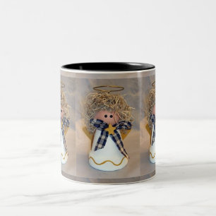 CANECA DE CAFÉ EM DOIS TONS ****BABY ANGEL**** MUG PARA O SEU NATAL "ANGEL"