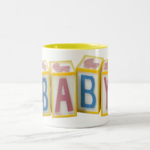Caneca De Café Em Dois Tons Baby Building Blocks Mug