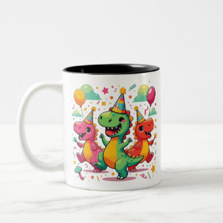 Caneca De Café Em Dois Tons Baby Dinosaur