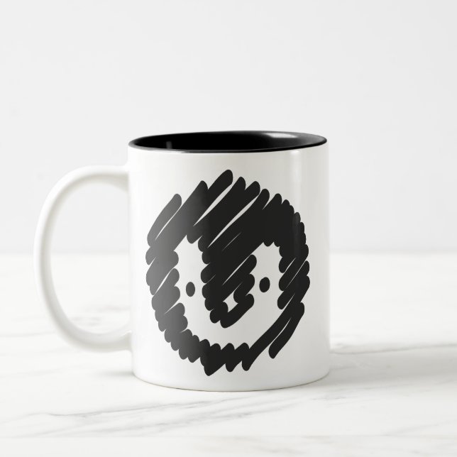 Caneca De Café Em Dois Tons Baby Penguin Mug (Esquerda)