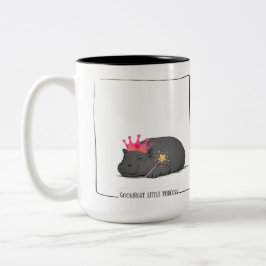 Caneca De Café Em Dois Tons Baby Pygmy Hippo Princess Mug