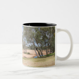 Caneca De Café Em Dois Tons Bacia do Rio Todd perto de Alice Springs
