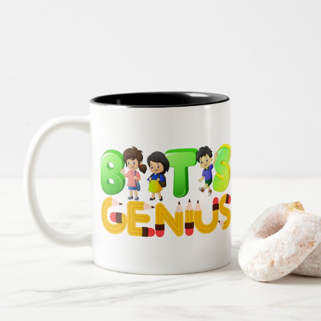 CANECA DE CAFÉ EM DOIS TONS BACK TO SCHOOL EXCITEMENT! (Com Donut)