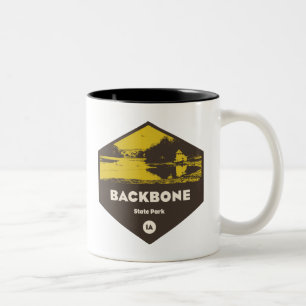 Caneca De Café Em Dois Tons Backbone State Park Iowa
