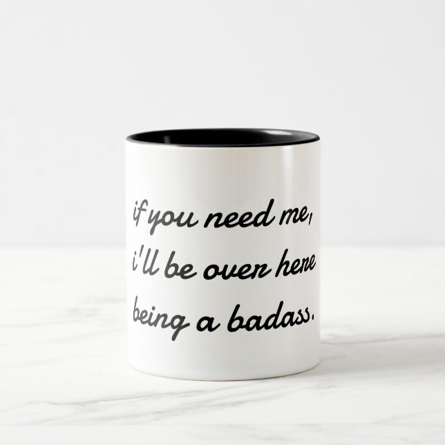 Caneca De Café Em Dois Tons Badass (Centro)