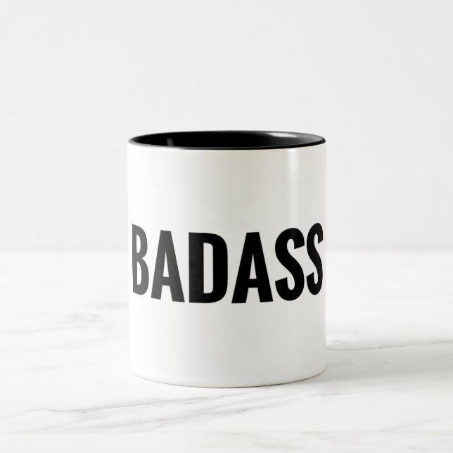 Caneca De Café Em Dois Tons Badass (Centro)