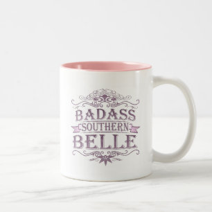 Caneca De Café Em Dois Tons Badass Bell do sul (bandeira)