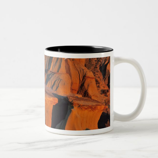 Caneca De Café Em Dois Tons Badlands no Parque Nacional Theodore Roosevelt (Direita)