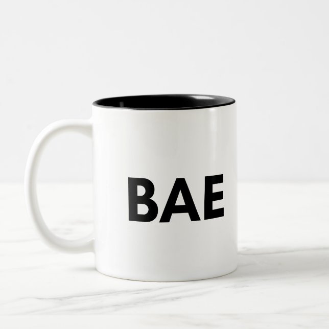 Caneca De Café Em Dois Tons bae (Esquerda)