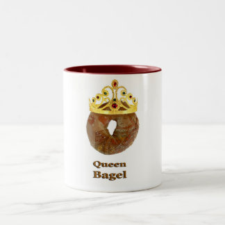 Caneca De Café Em Dois Tons Bagel da rainha
