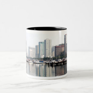 Caneca De Café Em Dois Tons Baía de Manila Filipinas