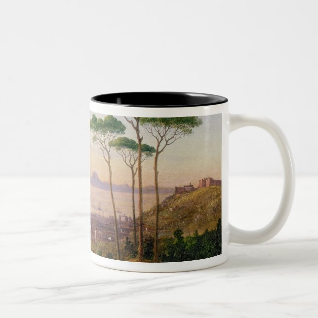 Caneca De Café Em Dois Tons Baía de Nápoles (Direita)