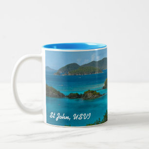 Caneca De Café Em Dois Tons Baía do tronco, St John USVI