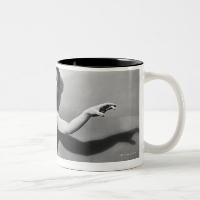 Caneca De Café Em Dois Tons Bailarina 2 (Direita)