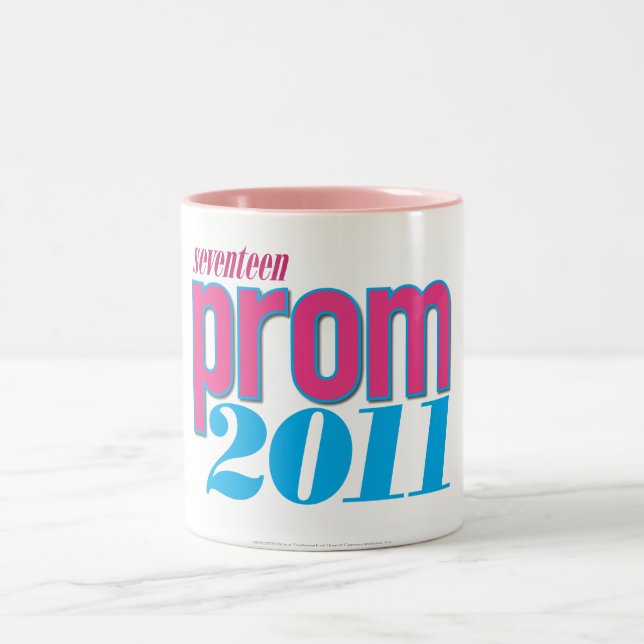 Caneca De Café Em Dois Tons Baile de formatura 2011 - Aqua (Centro)