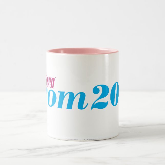 Caneca De Café Em Dois Tons Baile de formatura 2011 - Aqua (Centro)