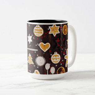 Caneca De Café Em Dois Tons Baking Feriado