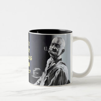 Caneca De Café Em Dois Tons Balance sua manhã com rochoso