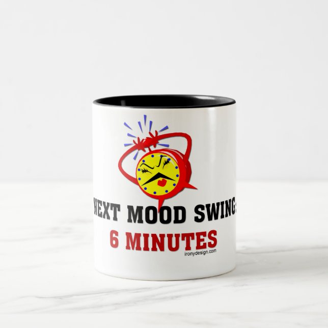 Caneca De Café Em Dois Tons Balanço de humor seguinte: 6 minutos (Centro)