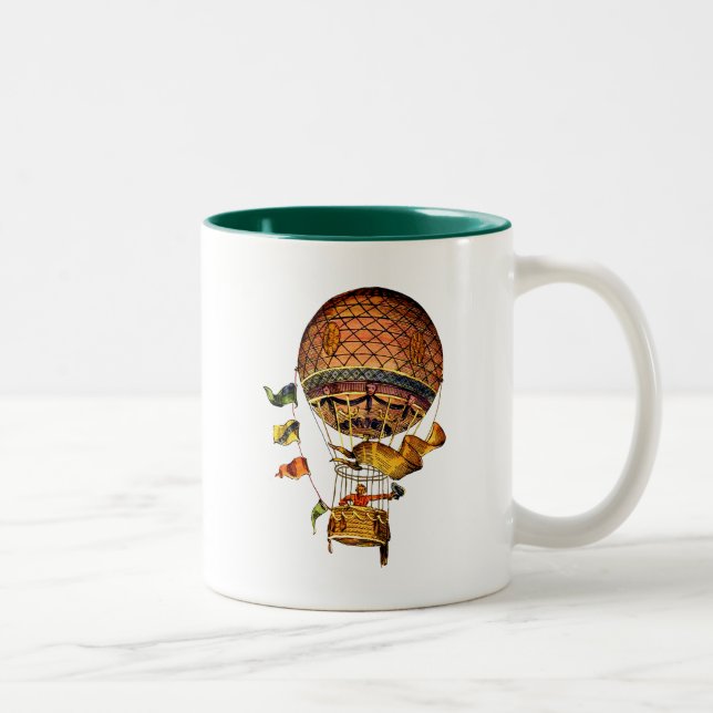 Caneca De Café Em Dois Tons Balão de Ar Quente com Bandeiras (Direita)