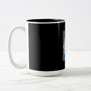Caneca De Café Em Dois Tons Bald Eagle Merica 4 de julho