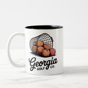 Caneca De Café Em Dois Tons Balde de Alcance Green Georgia Golf Co