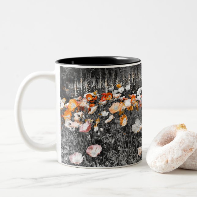 Caneca De Café Em Dois Tons Ballarat Botanic Gardens Floral Display (Com Donut)