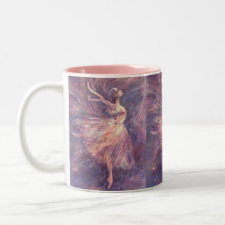 Caneca De Café Em Dois Tons Ballerina em árabe