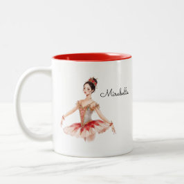 Caneca De Café Em Dois Tons Ballerina Nutcracker