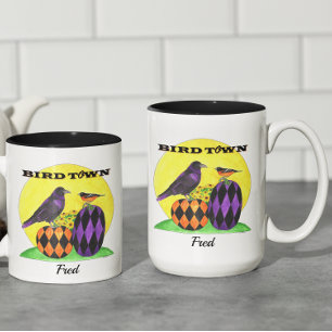 Caneca De Café Em Dois Tons Baltimore Birdtown personalizado