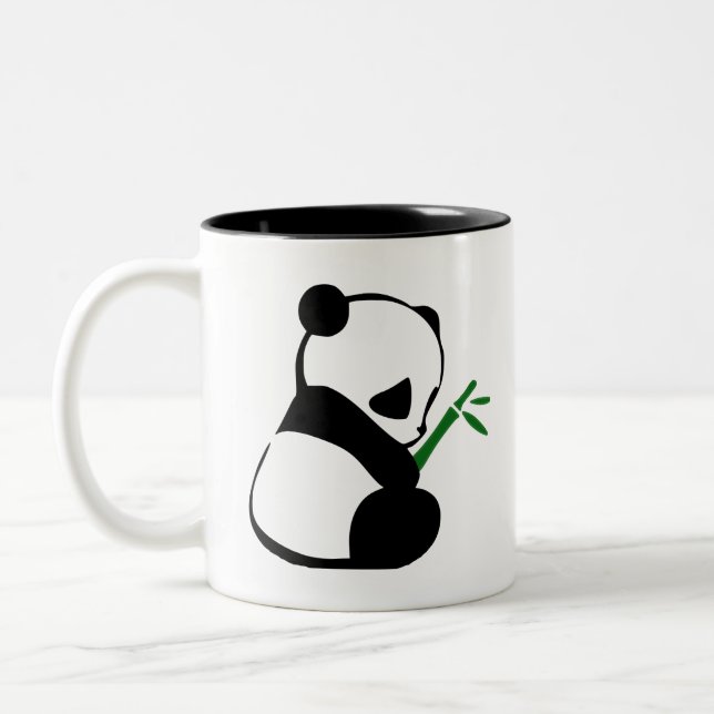 Caneca De Café Em Dois Tons Bambu Panda (Esquerda)