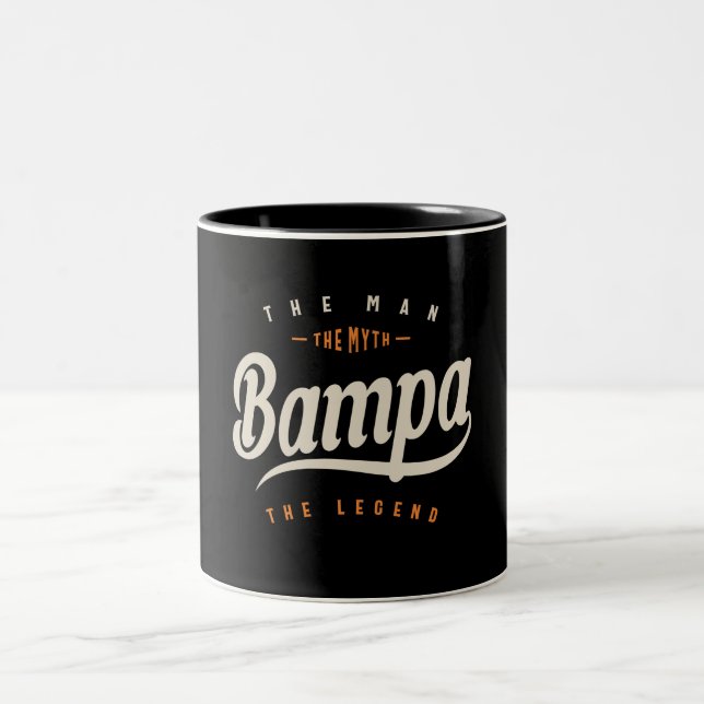 Caneca De Café Em Dois Tons Bampa O Homem Mistura Lenda Engraçada (Centro)