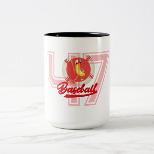 Caneca De Café Em Dois Tons Banana Slugger Camiseta Engraçada Gráfica Personal